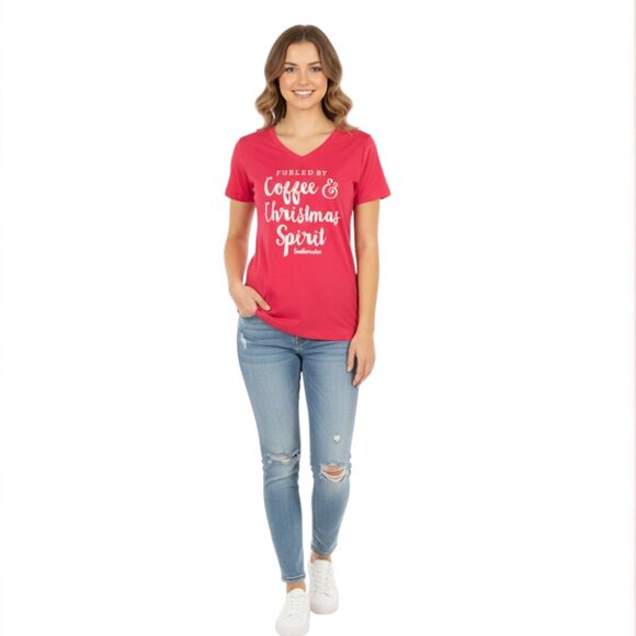 NWT Women’s. Christmas. Tee Short Sleeve Tops Size Small - Picture 7 of 7